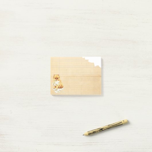 Post-it® Mon Pomeranian a mangé mon travail (Sur un bureau)