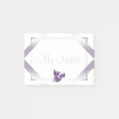 Post-it® Mon pourpre Kitty de post-its de notes (Devant)