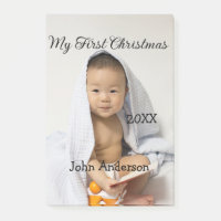 Mon premier Noël ajoute nom de bébé date année pho
