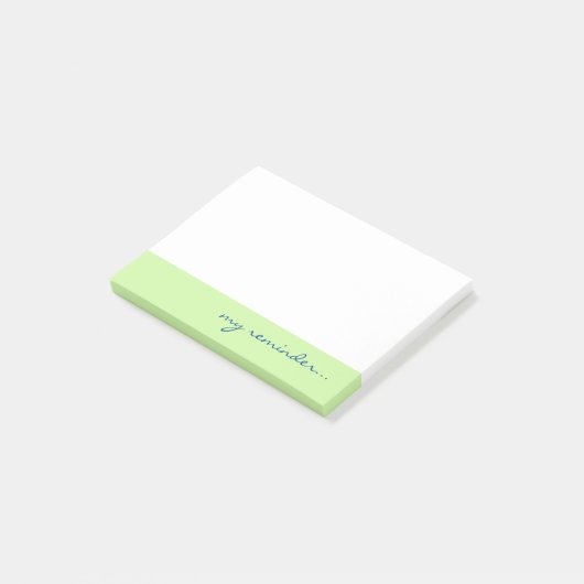 Post-it® Mon rappel Bordure verte (Incliné)