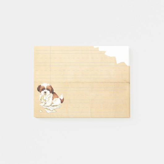 Post-it® Mon Shih Tzu a mangé mon travail (Devant)