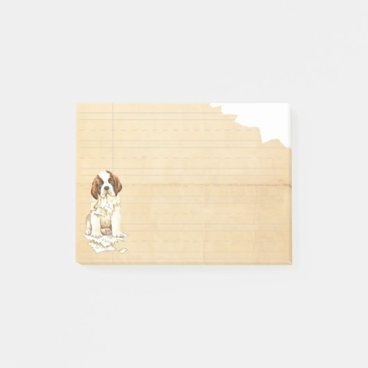 Post-it® Mon St Bernard a mangé mon travail (Devant)