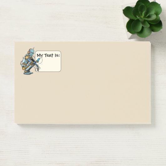 Post-it® Mon Texte Est : Grosses Notes Post-It (Bureau)