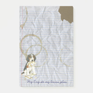 Post-it® Mon Treeing Walker Coonhound A Mangé Mon plan de l