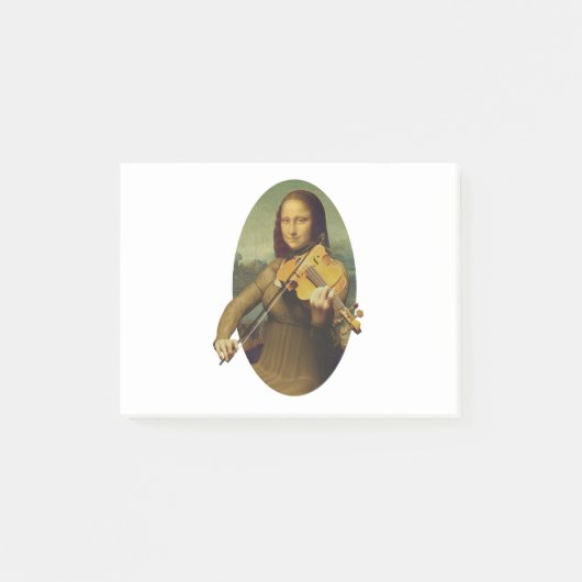 Post-it® Mona Lisa Practicting Violon ou Viola (Devant)