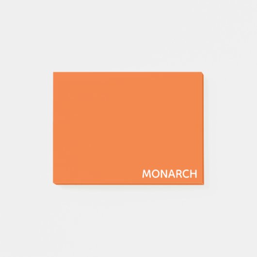 Post-it® Monarch butterfly orange color name (Devant)