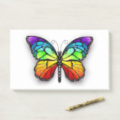 Post-it® Monarque papillon arc-en-ciel (Sur un bureau)