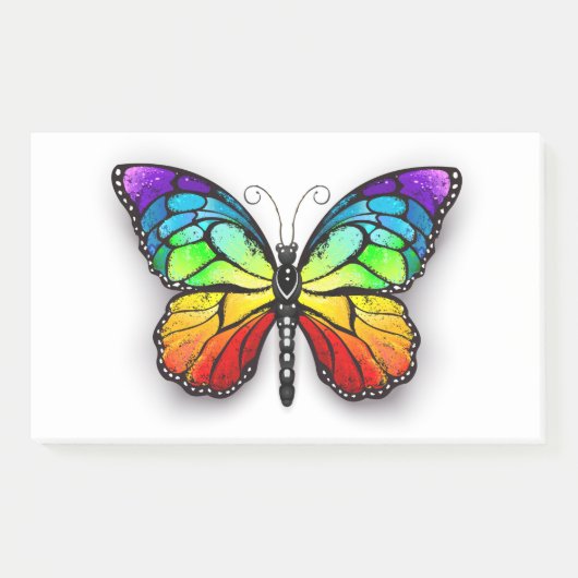 Post-it® Monarque papillon arc-en-ciel (Devant)