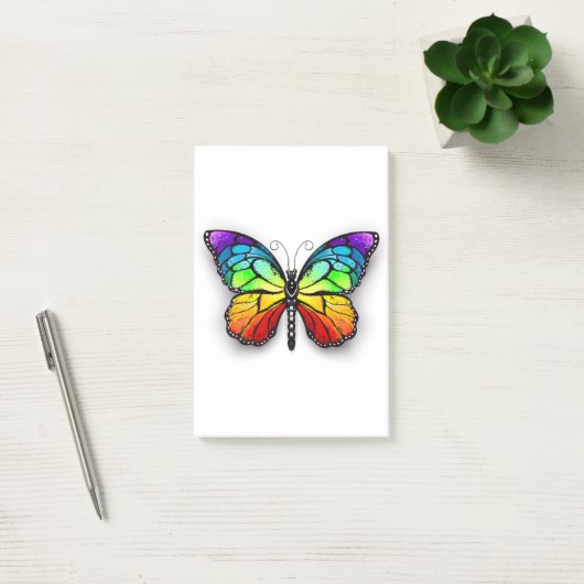 Post-it® Monarque papillon arc-en-ciel (Bureau)