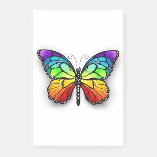 Post-it® Monarque papillon arc-en-ciel (Devant)