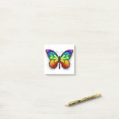 Post-it® Monarque papillon arc-en-ciel (Sur un bureau)