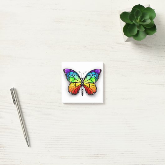 Post-it® Monarque papillon arc-en-ciel (Bureau)