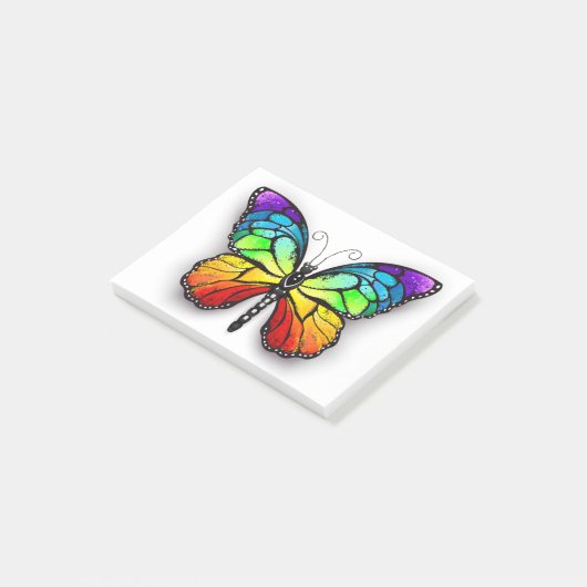 Post-it® Monarque papillon arc-en-ciel (Incliné)