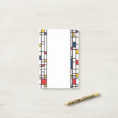 Post-it® Mondrian de Stijl (Sur un bureau)