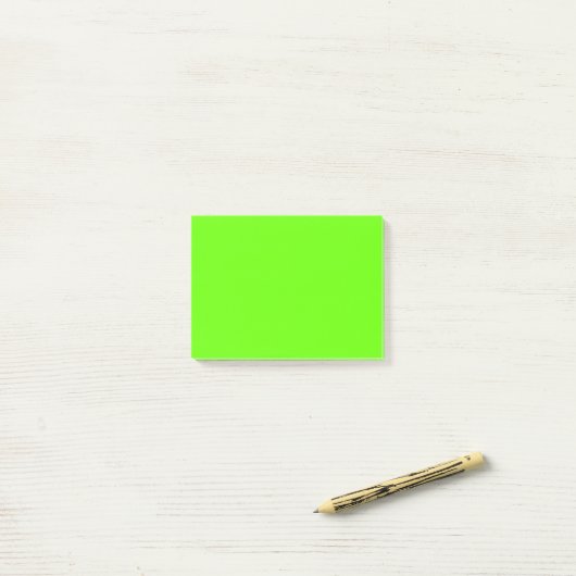 Post-it® Monochromatique vert brillant (Sur un bureau)