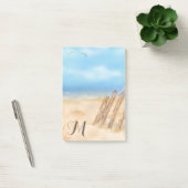 Post-it® Monogram Beach Scene | Vous Customisez (Bureau)