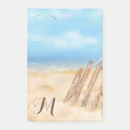 Post-it® Monogram Beach Scene | Vous Customisez (Devant)