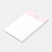 Post-it® Monogram Blush | Elegant Gold Minimum (Incliné)