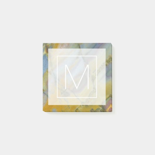 Post-it® Monogram | Crayola Jasper coloré (Devant)