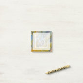 Post-it® Monogram | Crayola Jasper coloré (Sur un bureau)
