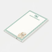 Post-it® Monogram Hand Drawn Dachshund Reading (Incliné)