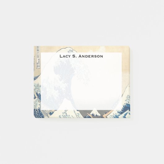 Post-it® Monogram Katsushika Hokusai, Grande vague Kanagawa (Devant)