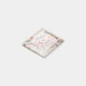 Post-it® Monogram lace floral pink pastel cherry blossom (Incliné)