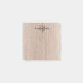 Post-it® Monogram Wood Look Old Style Script Modèle (Devant)