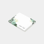 Post-it® Monogramme à bordure florale chic (Incliné)