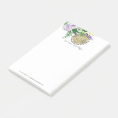 Post-it® Monogramme à feuille d'aluminium simulée aquarelle (Incliné)