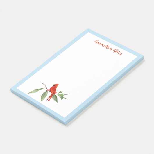 Post-it® Monogramme Aquarelle Bleu Vert Rouge Cardinal Oise (Incliné)