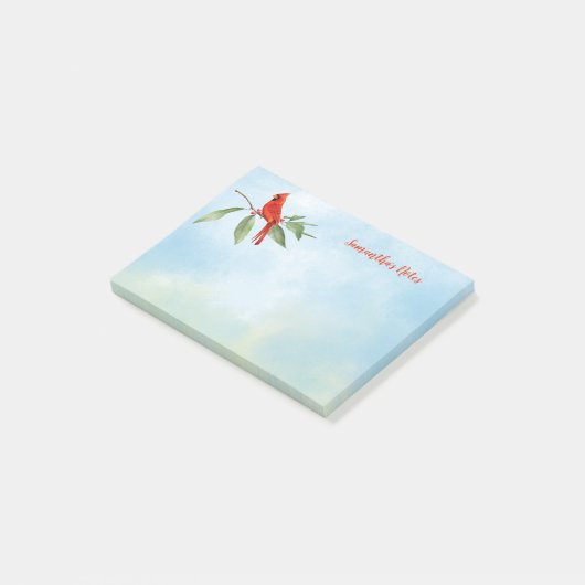 Post-it® Monogramme Aquarelle Bleu Vert Rouge Cardinal Oise (Incliné)