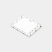 Post-it® Monogramme atomique de style de Flamants roses et (Incliné)