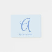 Post-it® Monogramme bleu (Devant)
