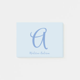 Post-it® Monogramme bleu