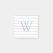 Post-it® Monogramme bleu colombe (Devant)