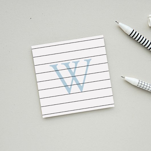 Post-it® Monogramme bleu colombe