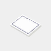 Post-it® Monogramme Bleu Marine (Incliné)