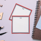 Post-it® Monogramme bleu rouge