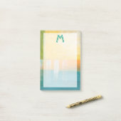 Post-it® Monogramme | Champs Citrus I (Sur un bureau)