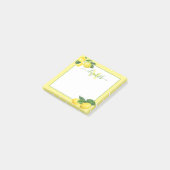 Post-it® Monogramme citron rustique aquarelle pays point (Incliné)