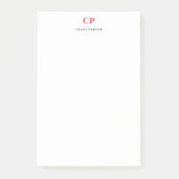 Monogramme classique Professionnel Rouge blanc cla