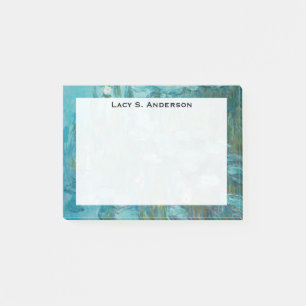 Post-it® Monogramme Claude Monet, nénuphars, 1915, Aqua