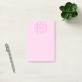 Post-it® Monogramme Cool, Style de Logo Hip | Rose & Magent (Bureau)