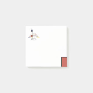 Post-it® Monogramme d'art moderne unique. Lettre L