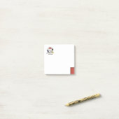 Post-it® Monogramme d'art moderne unique. Lettre Q (Sur un bureau)