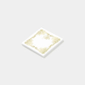 Post-it® Monogramme de cadre d'or classique Mariage (Incliné)