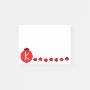 Post-it® Monogramme de coccinelle