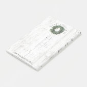 Post-it® Monogramme de couronne de laurier de bois Patiné r (Incliné)