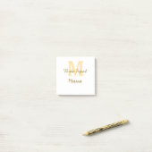 Post-it® Monogramme de l'équipe de la mariée simple shower  (Sur un bureau)